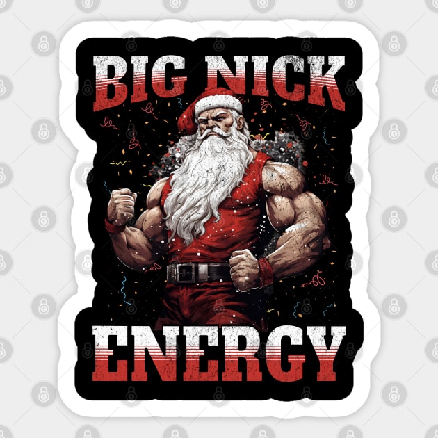 Big Nick Energy Xmas Sticker by BankaiChu